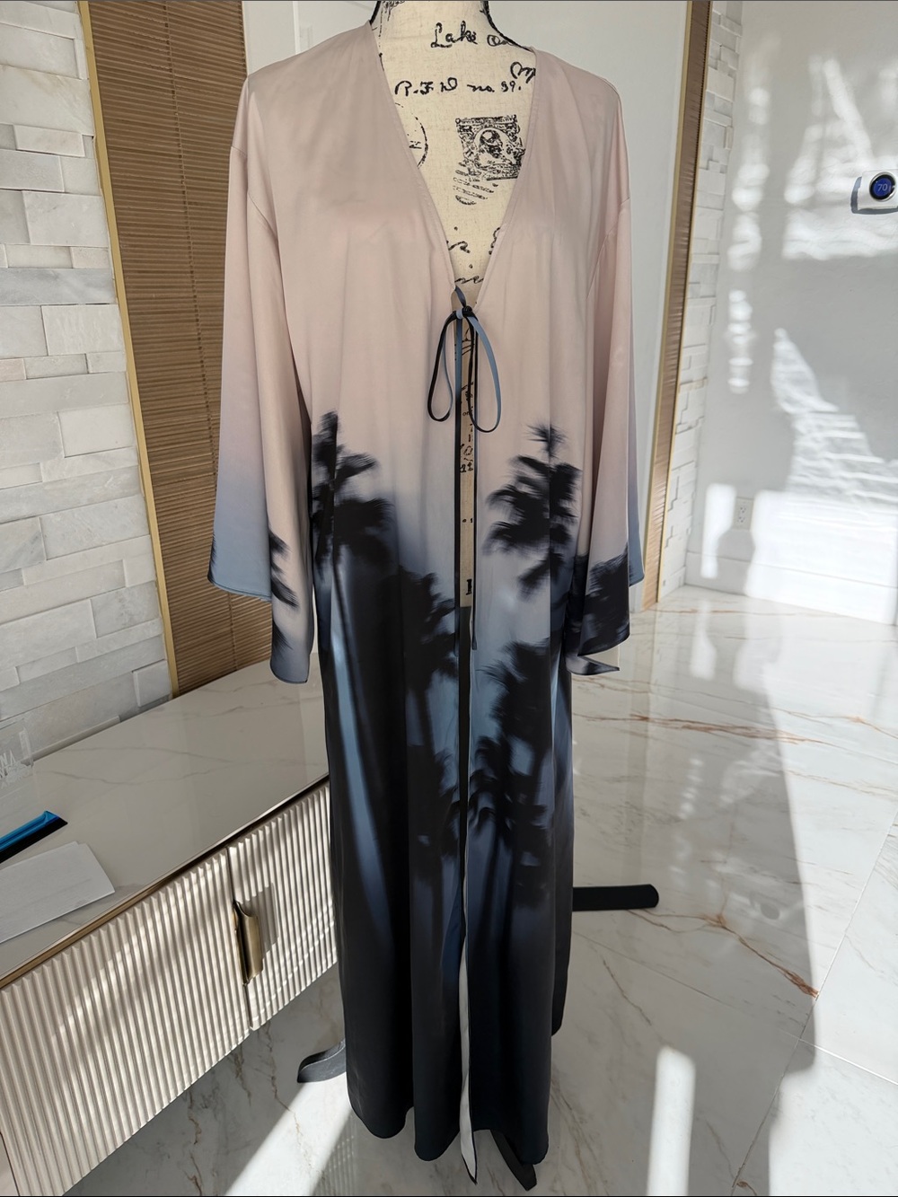Simkhai open front long gown dress